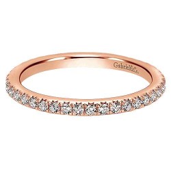 14K Rose Gold Micro Pave Diamond Eternity Band - 0.49 ct Surrey Vancouver Canada Langley Burnaby Richmond