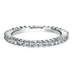 14K White Gold Shared Prong Diamond Eternity Band - 0.62 ct Surrey Vancouver Canada Langley Burnaby Richmond