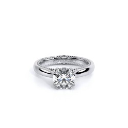 Couture White Solitaire Engagement Ring Surrey Vancouver Canada Langley Burnaby Richmond