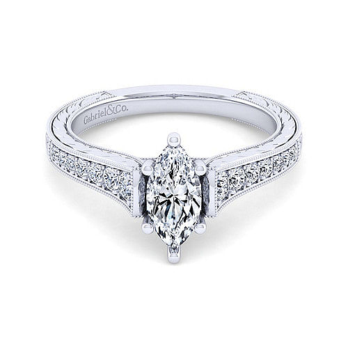 High Quality Marquise Diamond Engagement Ring Wedding Band Fashion Jewellery Surrey Langley Canada