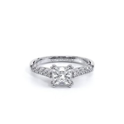  14K White Gold  Pave Insignia White Engagement Ring - 0.4 CT Verragio Surrey Vancouver Canada Langley Burnaby Richmond