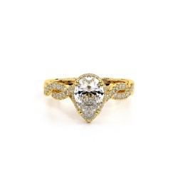  14K Yellow Gold  Halo Insignia Yellow Engagement Ring - 0.4 CT Verragio Surrey Vancouver Canada Langley Burnaby Richmond