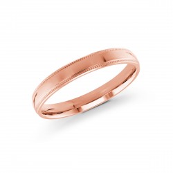  10K Rose Gold  Men Classic 10K Rose Wedding Band 2MM Malo Surrey Vancouver Canada Langley Burnaby Richmond