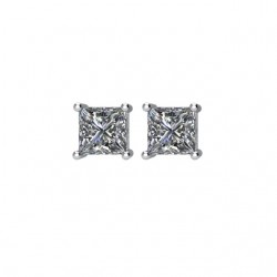 14K White Gold  Stud 14K Natural Diamond White Stud Earring .10 CT SI G-H Excel Surrey Vancouver Canada Langley Burnaby Richmond