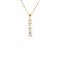  14K Yellow Gold  Fashion 14K Yellow Diamond Necklace .35 CT SI2 GH Excel Surrey Vancouver Canada Langley Burnaby Richmond