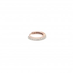  14K Rose Gold  Hoop 14K Rose Hoop Nose Ring .12 CT SI-GH Excel Surrey Vancouver Canada Langley Burnaby Richmond