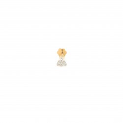  14K Yellow Gold  Pin 14K Yellow 3-Stone Nose Stud Pin .10 CT SI GH Excel Surrey Vancouver Canada Langley Burnaby Richmond