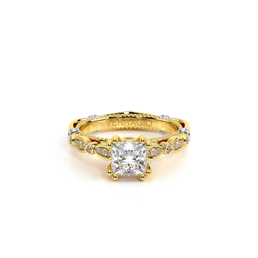 14K Yellow Solitaire Parisian Yellow Engagement Ring - 0.1 CT Surrey Vancouver Canada Langley Burnaby Richmond