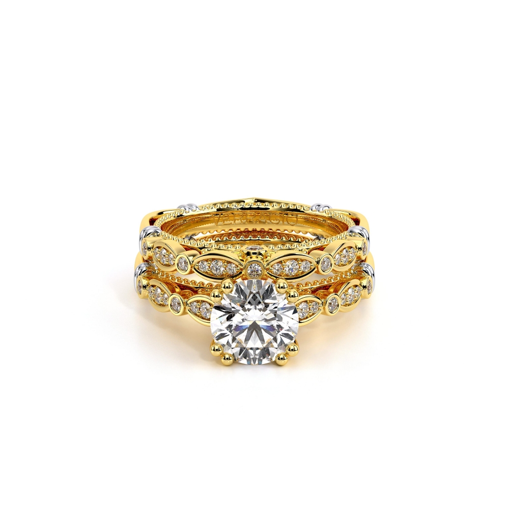 14K Yellow Solitaire Parisian Yellow Engagement Ring - 0.1 CT Surrey Vancouver Canada Langley Burnaby Richmond