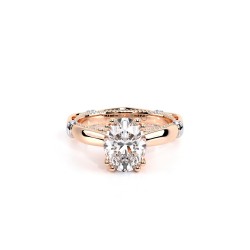 Parisian Rose Solitaire Engagement Ring Surrey Vancouver Canada Langley Burnaby Richmond