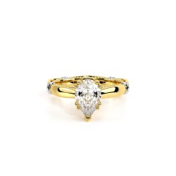 Parisian Yellow Solitaire Engagement Ring Surrey Vancouver Canada Langley Burnaby Richmond