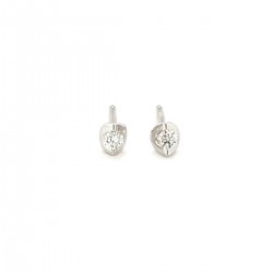  10K White Gold  Stud 10K White Earring 0.06 I1-I2 HI Excel Surrey Vancouver Canada Langley Burnaby Richmond