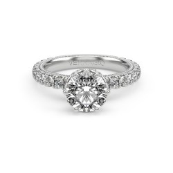 Tradition White Solitaire Engagement Ring Surrey Vancouver Canada Langley Burnaby Richmond