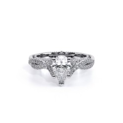  14K White Gold  Pave Venetian White Engagement Ring - 0.2 CT Verragio Surrey Vancouver Canada Langley Burnaby Richmond