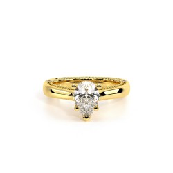 Venetian Yellow Solitaire Engagement Ring Surrey Vancouver Canada Langley Burnaby Richmond