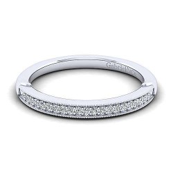 14K White Gold Matching Wedding Band - 0.09 ct Surrey Vancouver Canada Langley Burnaby Richmond