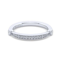 14K White Gold Matching Wedding Band - 0.12 ct Surrey Vancouver Canada Langley Burnaby Richmond