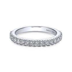  18K White Gold  Eternity 18K White Gold Matching Wedding Band - 0.45 ct GabrielCo Surrey Vancouver Canada Langley Burnaby Richmond