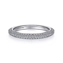  14K White Gold  Eternity 14K White Gold Matching Wedding Band - 0.44 ct GabrielCo Surrey Vancouver Canada Langley Burnaby Richmond