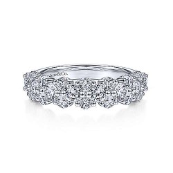  14K White Gold  Eternity 14K White Gold Matching Wedding Band - 1.44 ct GabrielCo Surrey Vancouver Canada Langley Burnaby Richmond