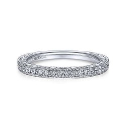  14K White Gold  Eternity 14K White Gold Matching Wedding Band - 0.10 ct GabrielCo Surrey Vancouver Canada Langley Burnaby Richmond