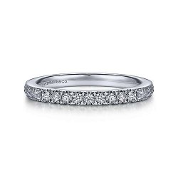 14K White Gold Matching Wedding Band - 0.15 ct Surrey Vancouver Canada Langley Burnaby Richmond